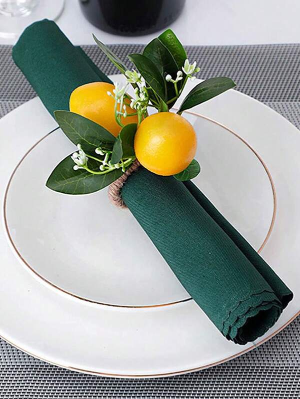 Acessório para mesa posta inspirado na decoração mediterrânea.