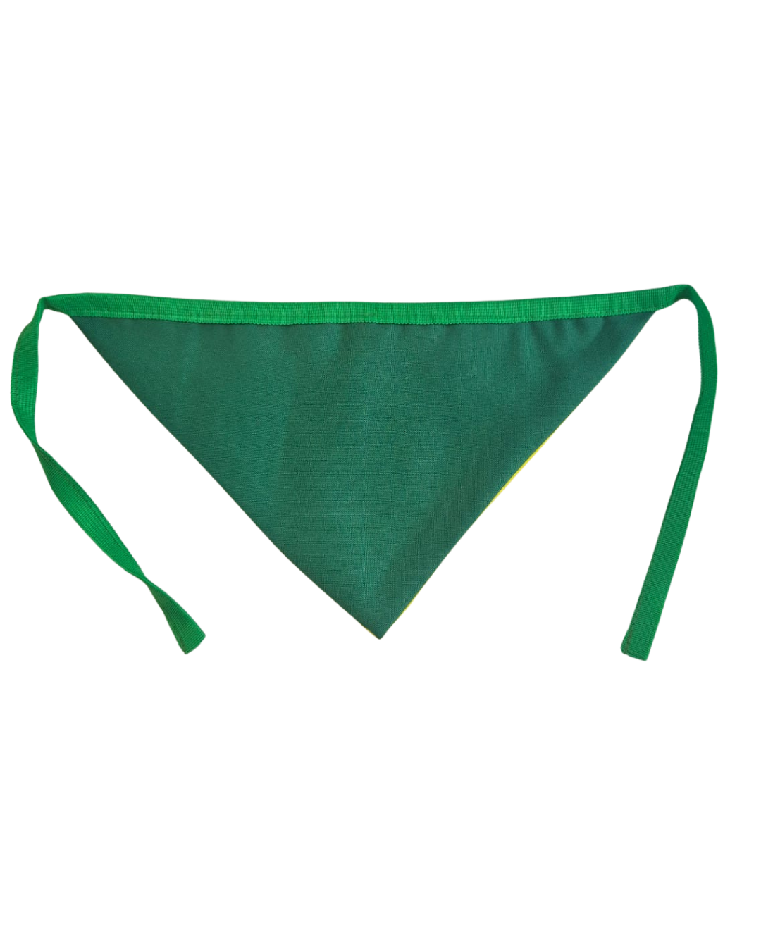 Bandana Pet Brasil Amarela Bordada Modelo Brasil Fun – Tamanhos P, M e G | Doca Express