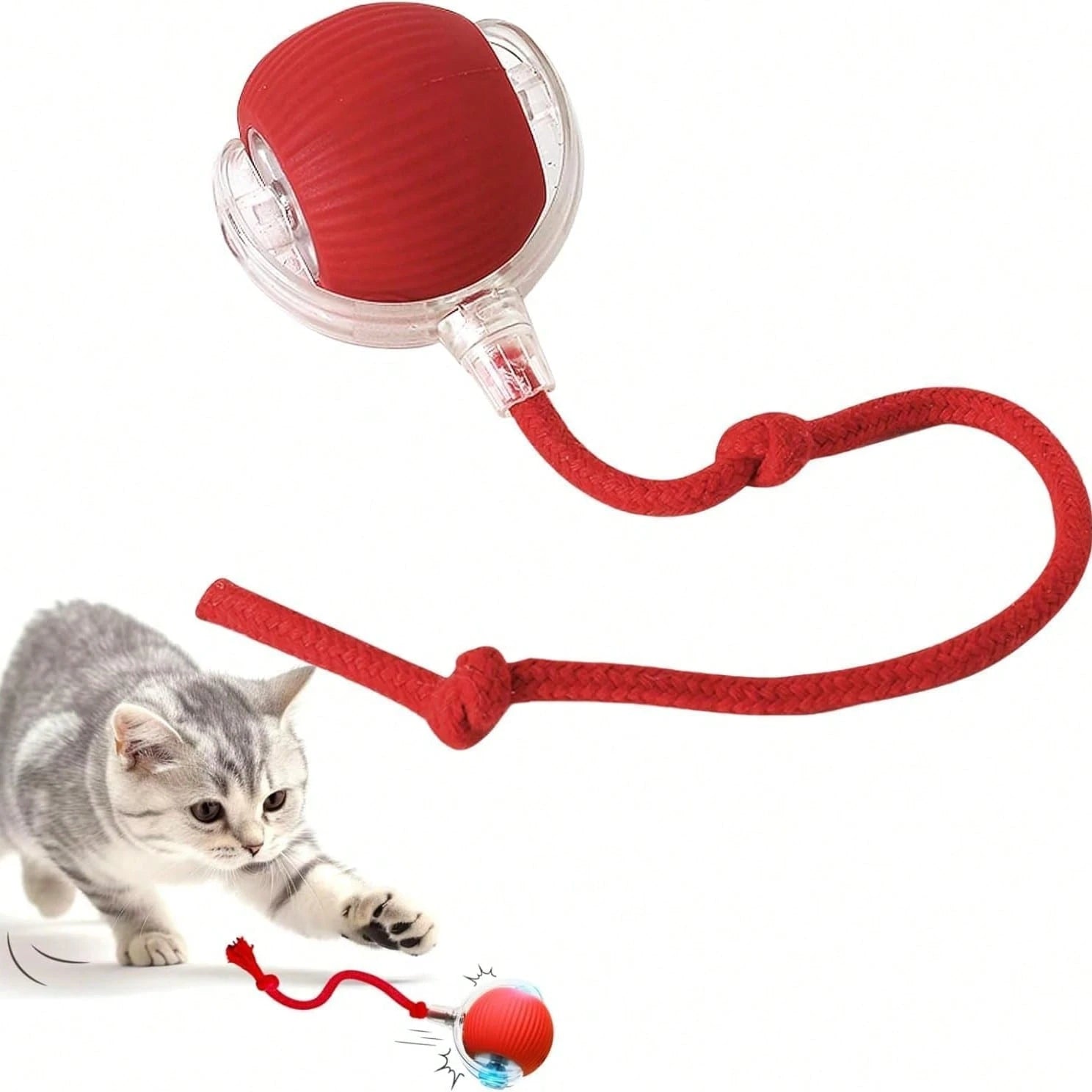 🐾 Bola Interativa Automática para Gatos com Sensor de Gravidade – Recarregável USB - Doca Express