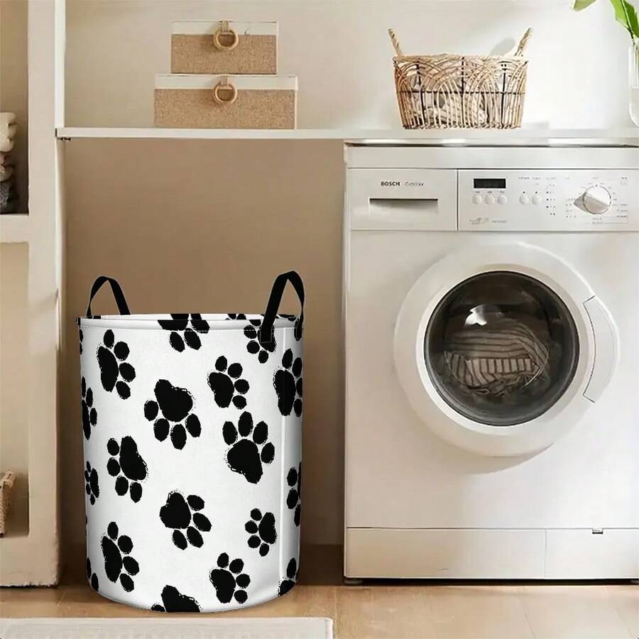 Cesto Organizador Dobrável em Poliéster com Alças | Caixa de Armazenamento Multiuso para Casa e Quarto | Doca Express