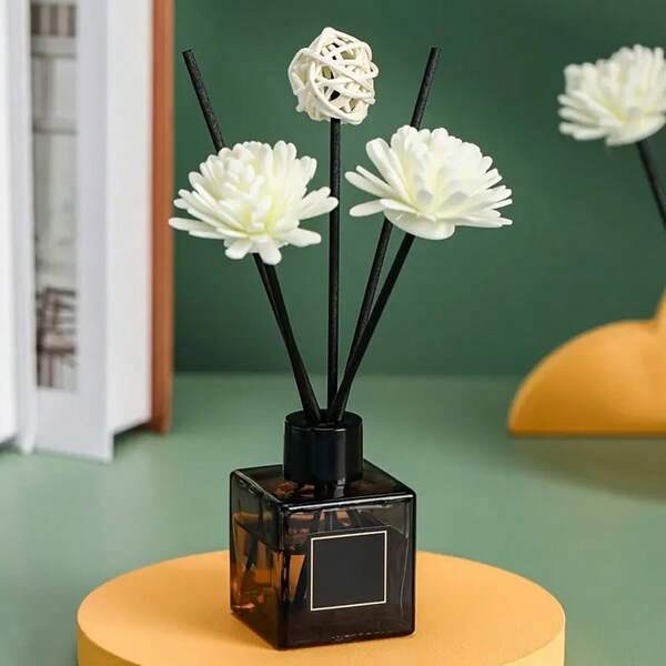 Kits de 20 Varetas Difusoras com Flores Aromáticas em Espuma Branca | Difusor Decorativo para Ambientes | Doca Express