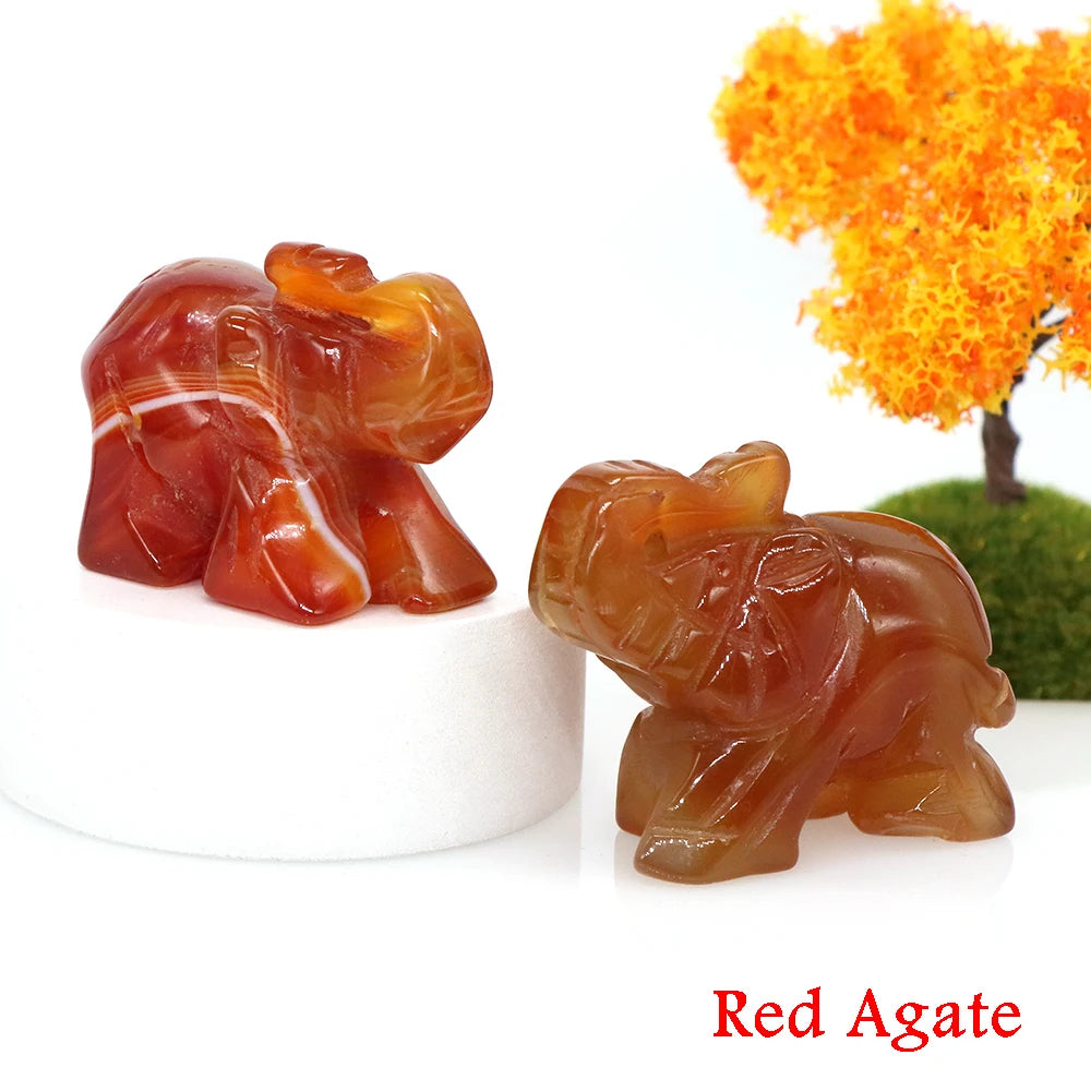 Miniatural Cristal Ametista Quartzo Pedra Precio Estátua de Elefante Pedra Natural Esculpida Artesanato Decoração para Sasa presente