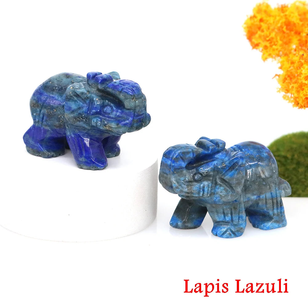 Miniatural Cristal Ametista Quartzo Pedra Precio Estátua de Elefante Pedra Natural Esculpida Artesanato Decoração para Sasa presente
