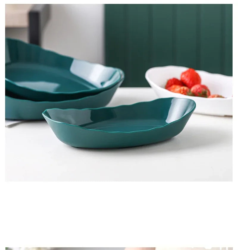 2/3 Layer Table Plates Dinnerware Wooden Kitchen Fruit Bowl with Floors Partitioned Dish Candy Cake Trays Fruit Plate Salad Bowl