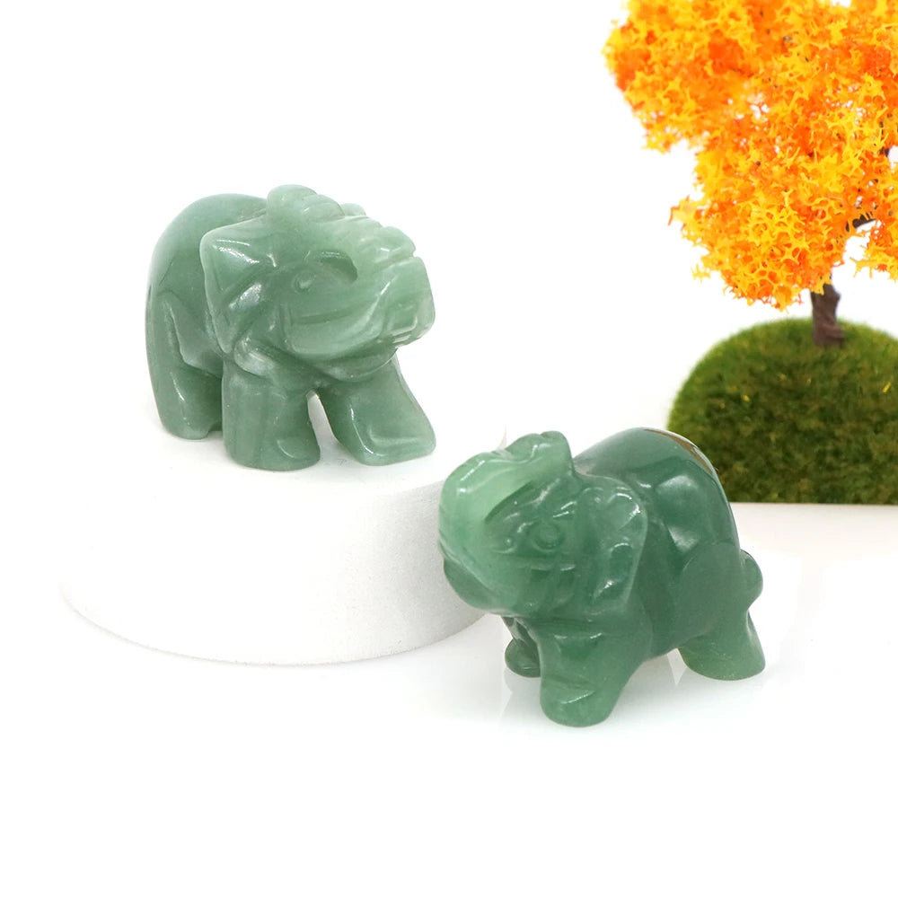 Miniatural Cristal Ametista Quartzo Pedra Precio Estátua de Elefante Pedra Natural Esculpida Artesanato Decoração para Sasa presente