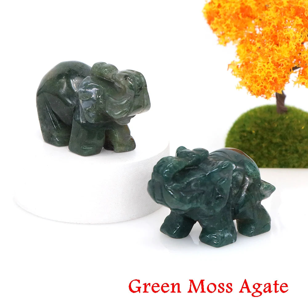 Miniatural Cristal Ametista Quartzo Pedra Precio Estátua de Elefante Pedra Natural Esculpida Artesanato Decoração para Sasa presente