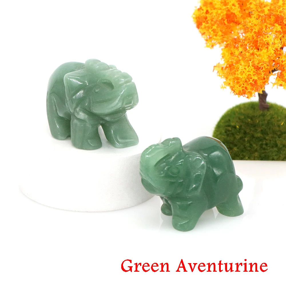 Miniatural Cristal Ametista Quartzo Pedra Precio Estátua de Elefante Pedra Natural Esculpida Artesanato Decoração para Sasa presente