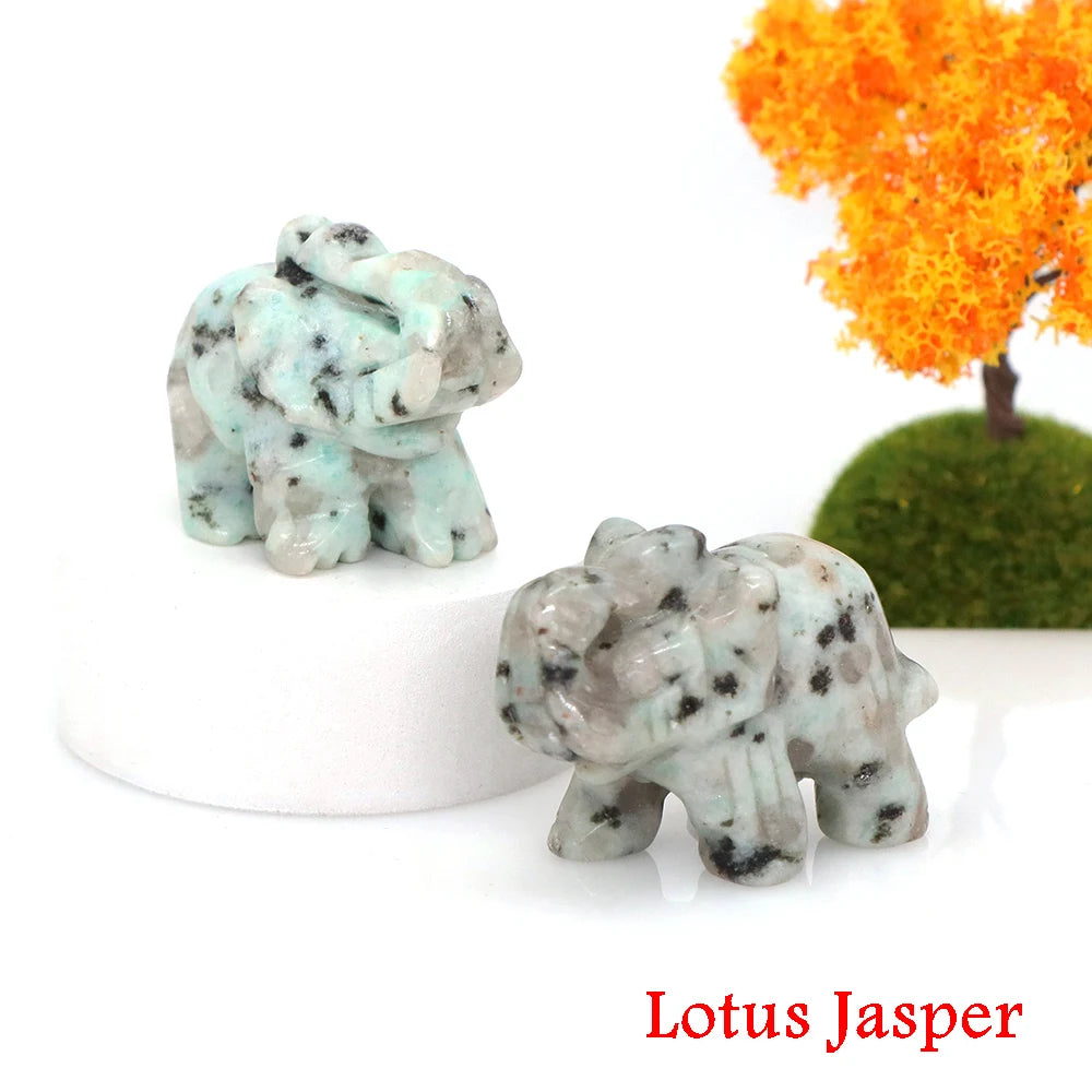 Miniatural Cristal Ametista Quartzo Pedra Precio Estátua de Elefante Pedra Natural Esculpida Artesanato Decoração para Sasa presente