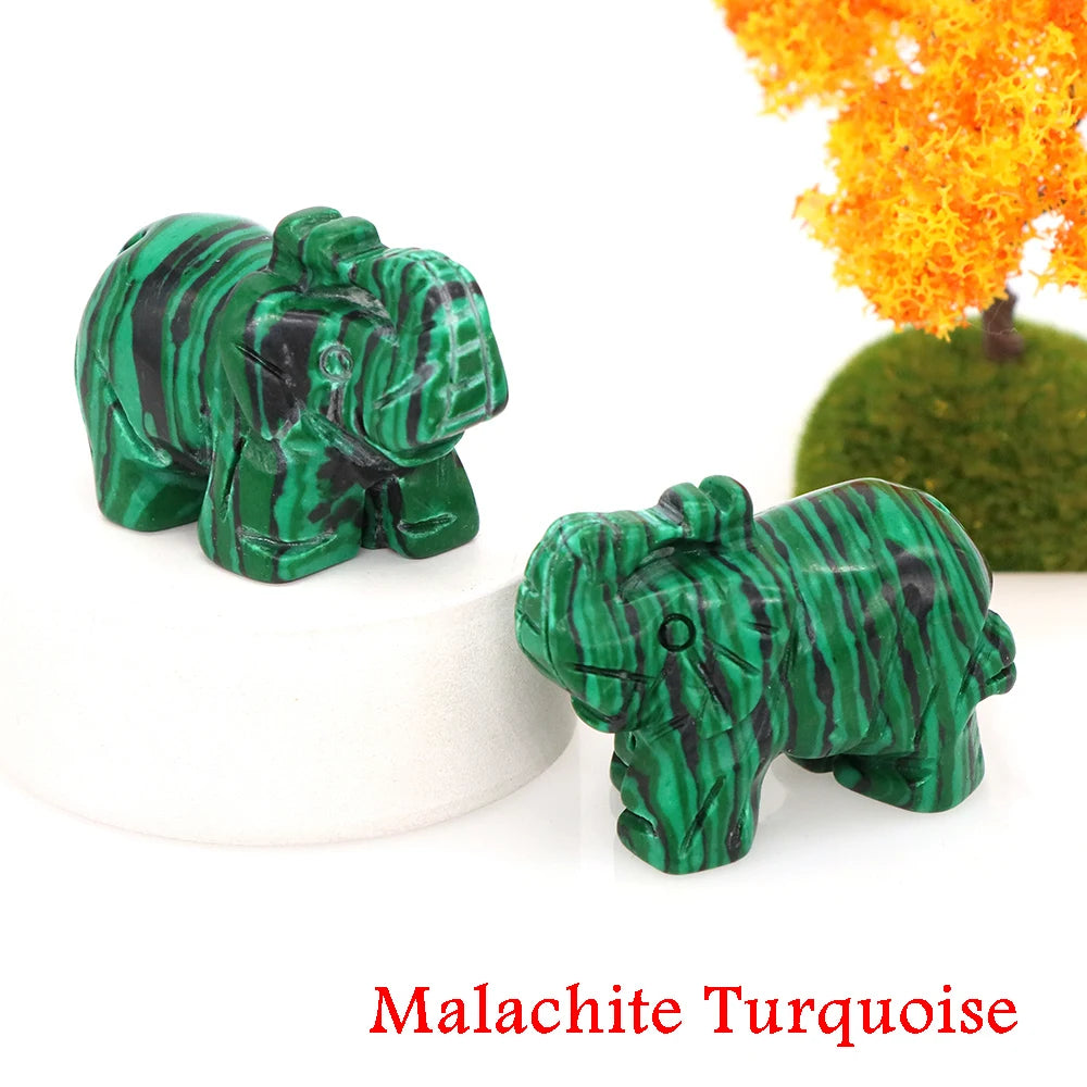 Miniatural Cristal Ametista Quartzo Pedra Precio Estátua de Elefante Pedra Natural Esculpida Artesanato Decoração para Sasa presente