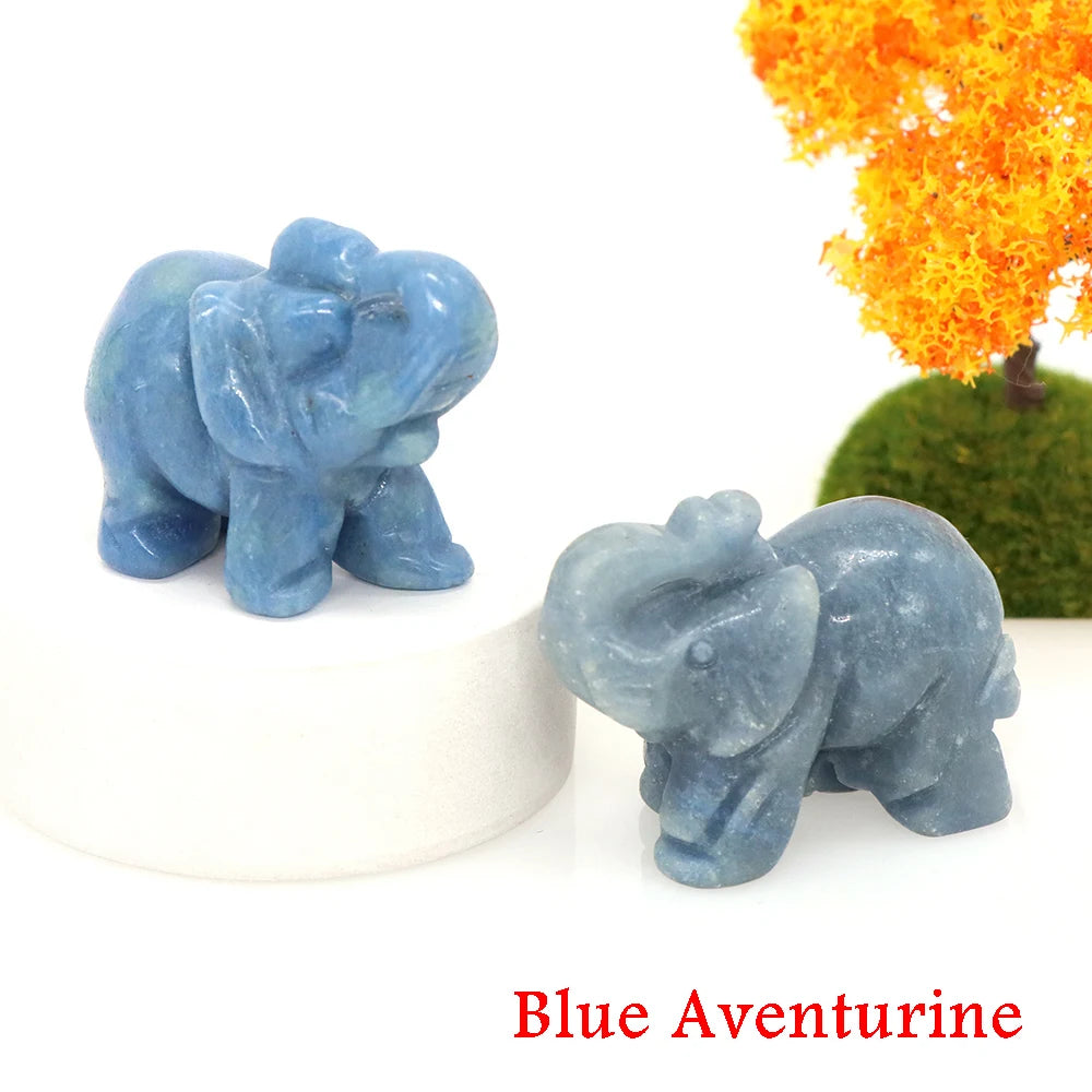 Miniatural Cristal Ametista Quartzo Pedra Precio Estátua de Elefante Pedra Natural Esculpida Artesanato Decoração para Sasa presente
