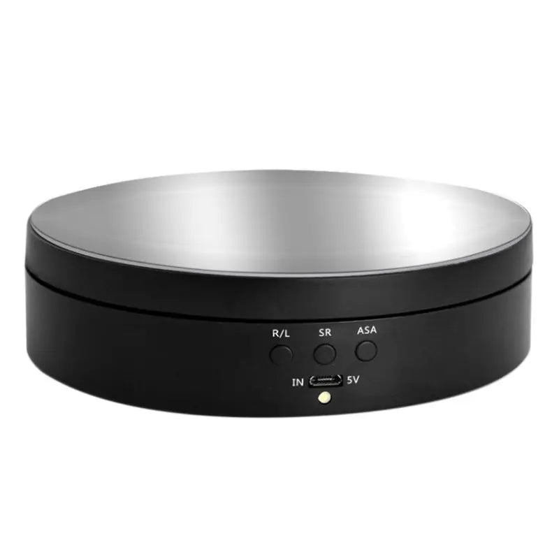 3 Speeds Electric Rotating Display Stand Mirror Turntable Jewelry Holder Battery/USB Power Dropship