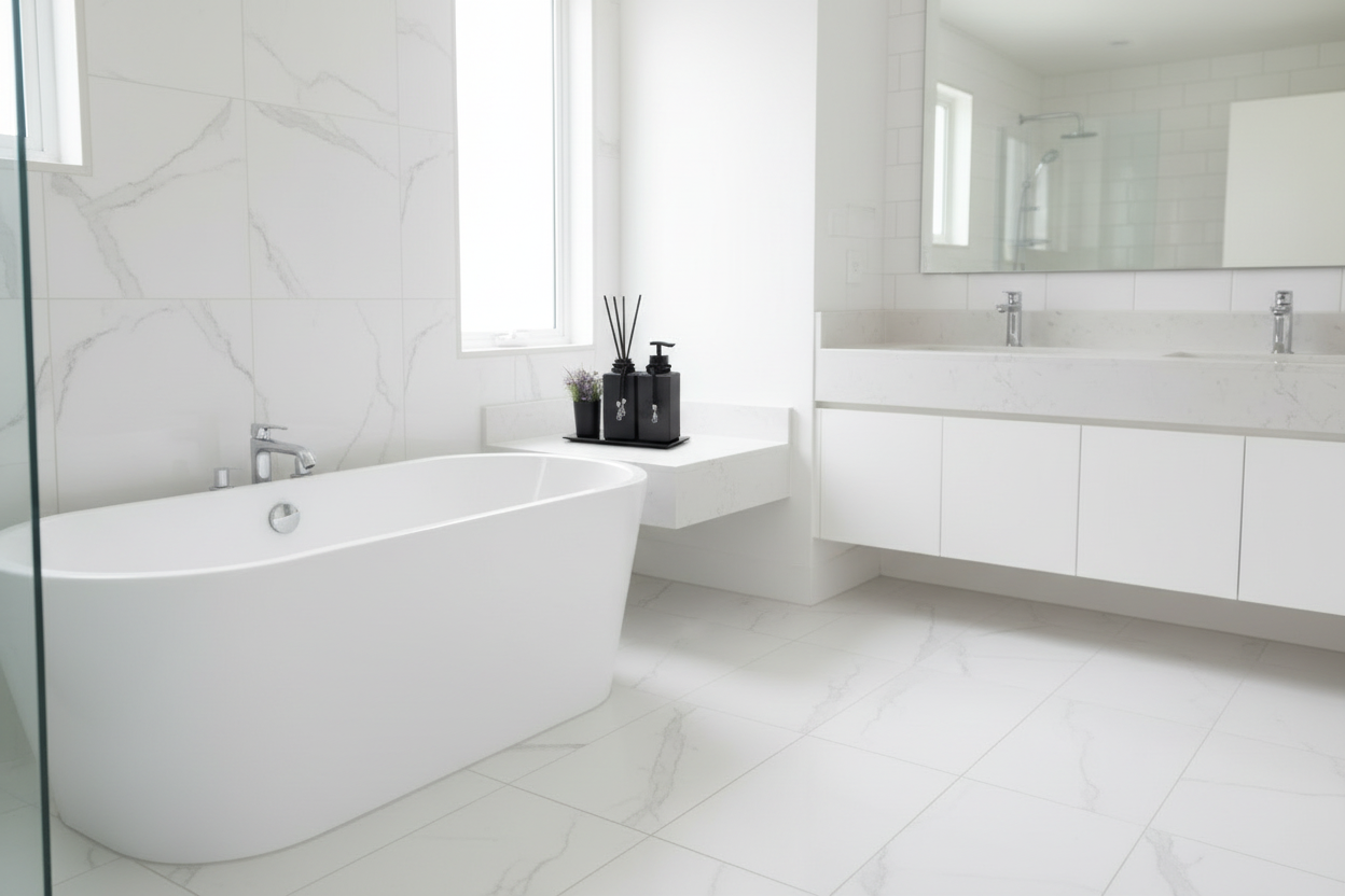 Kit Lavabo Decorativo Vidro Preto Paris com Bandeja e Difusor 250ml