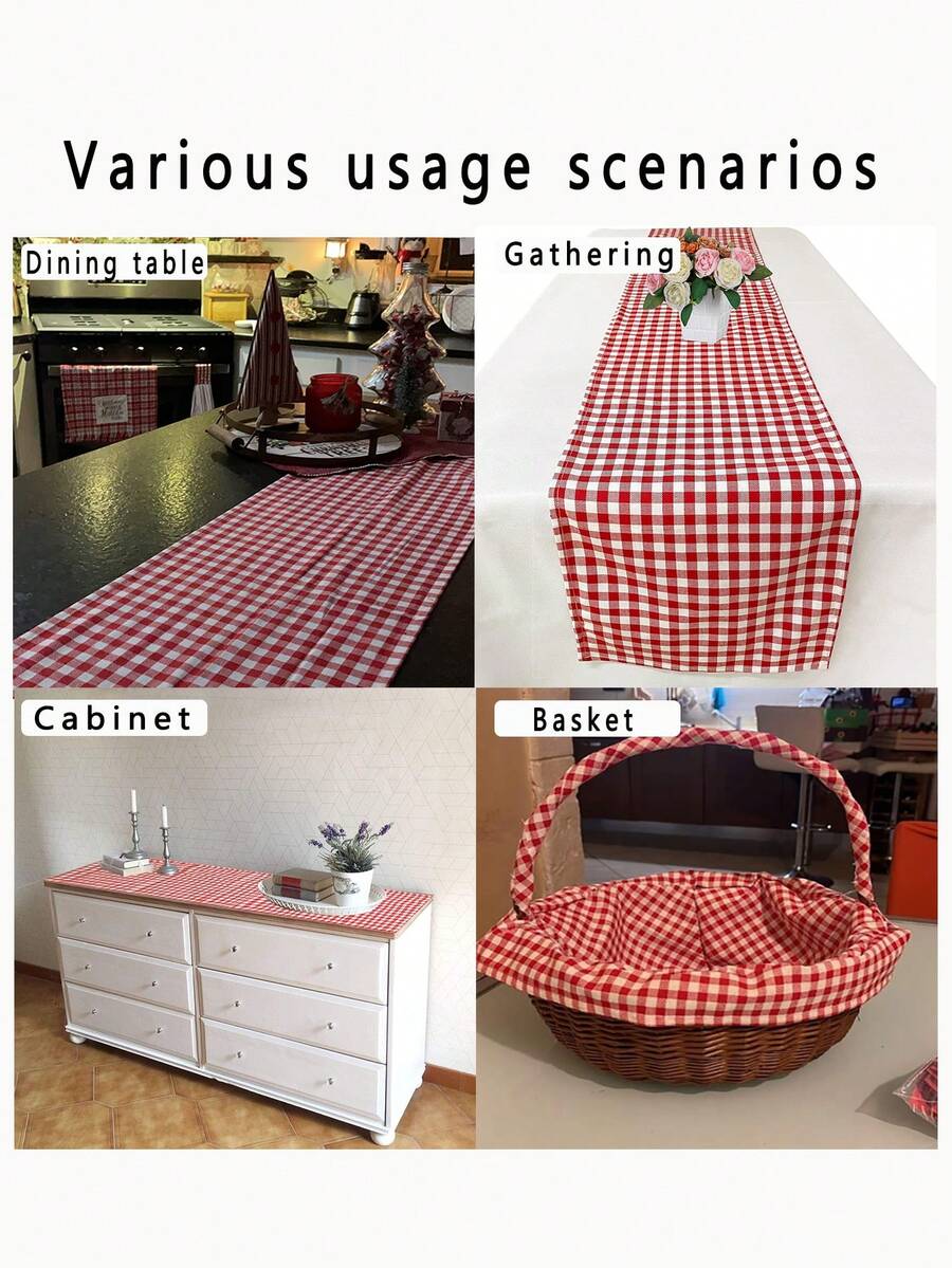 Trilho de Mesa Quadriculado - Design Clássico e Versátil