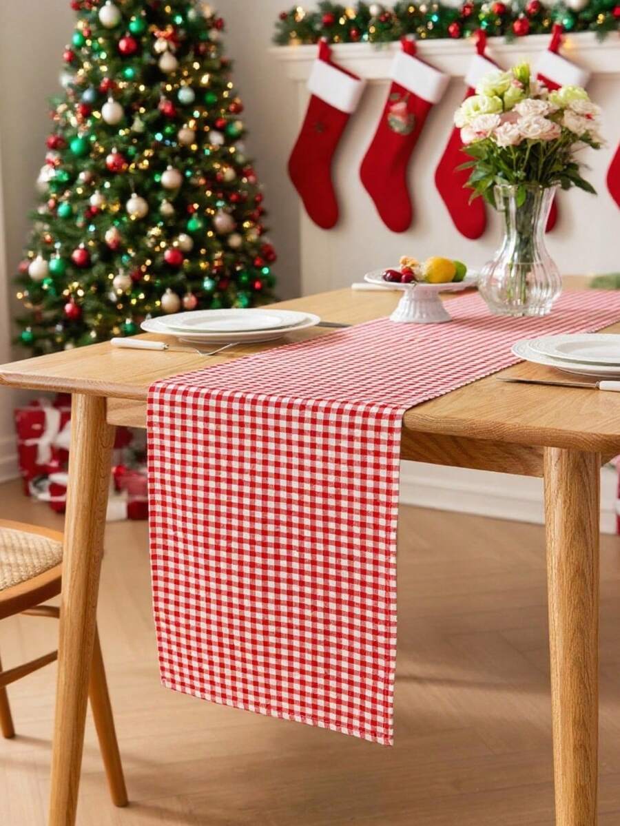 Trilho de Mesa Quadriculado - Design Clássico e Versátil
