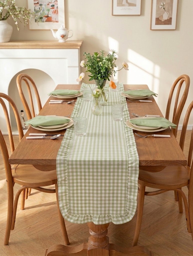 Caminho de Mesa Provençal Premium com Guardanapos Coordenados