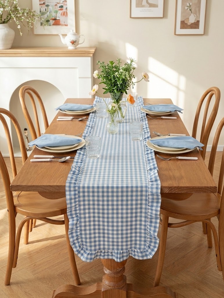Caminho de Mesa Provençal Premium com Guardanapos Coordenados