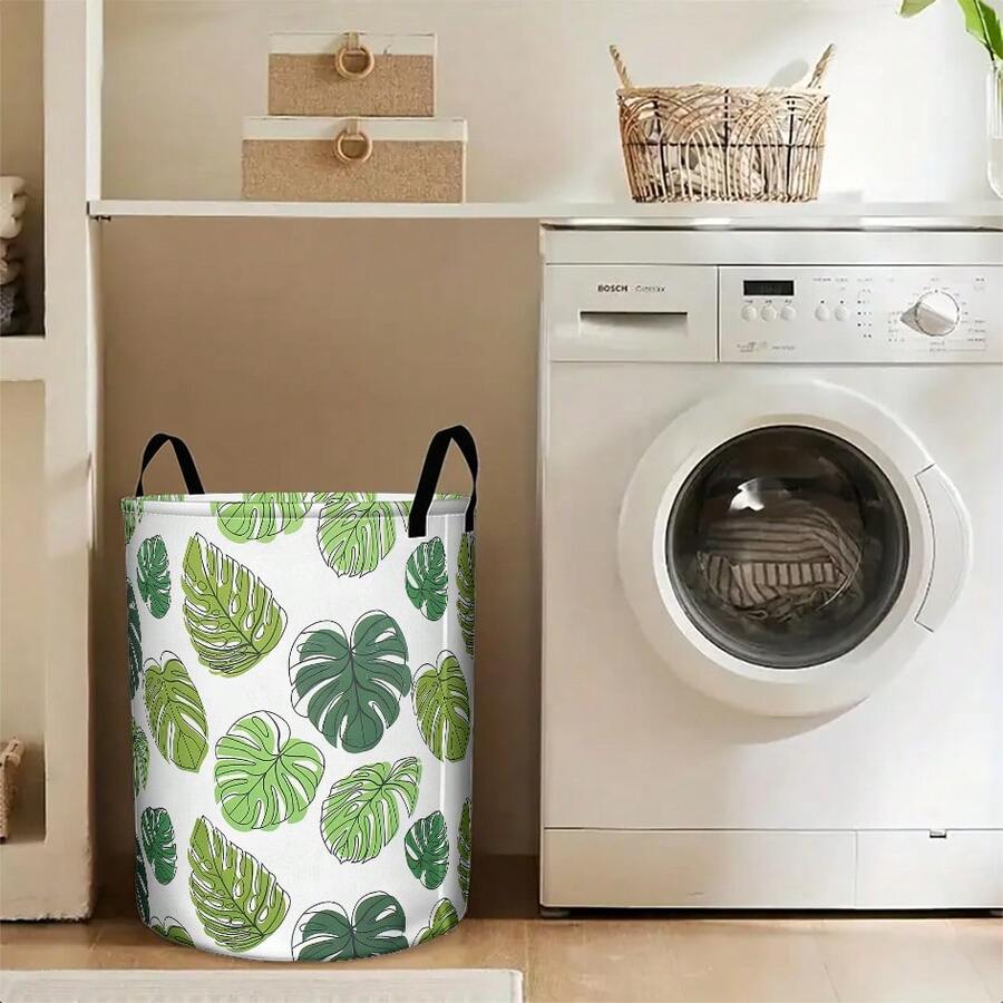 Cesto Organizador Dobrável em Poliéster com Alças | Caixa de Armazenamento Multiuso para Casa e Quarto | Doca Express