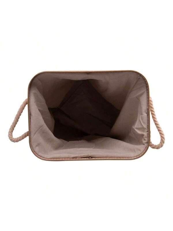 Cesto de Bambu com Tampa para Roupas 40x30x50cm | Organizador Natural Lavanderia e Banheiro | Doca Express