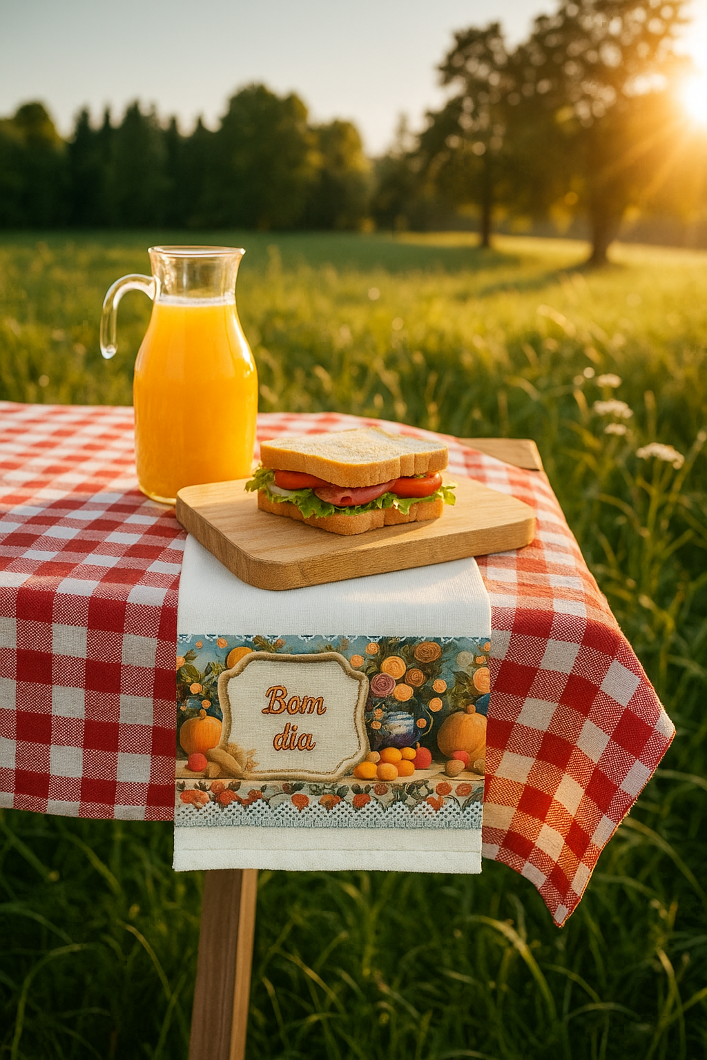 Kit 3 Panos de Prato – Frases Bom Dia - Boa Semana - Feliz Dia - 100%Algodão - Coloridos - Cozinha Gourmet - Doca Express