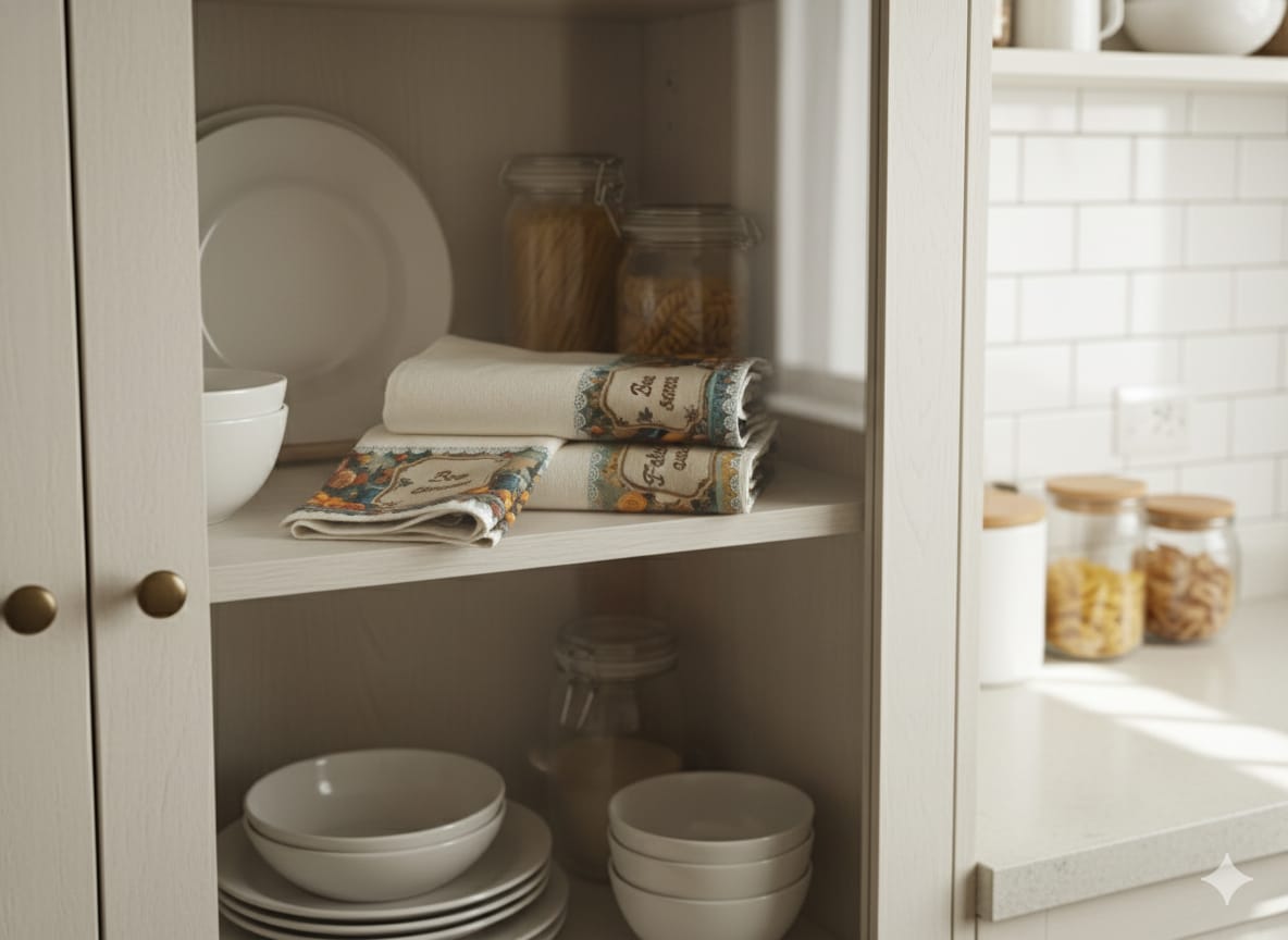 Kit 3 Panos de Prato – Frases Bom Dia - Boa Semana - Feliz Dia - 100%Algodão - Coloridos - Cozinha Gourmet - Doca Express