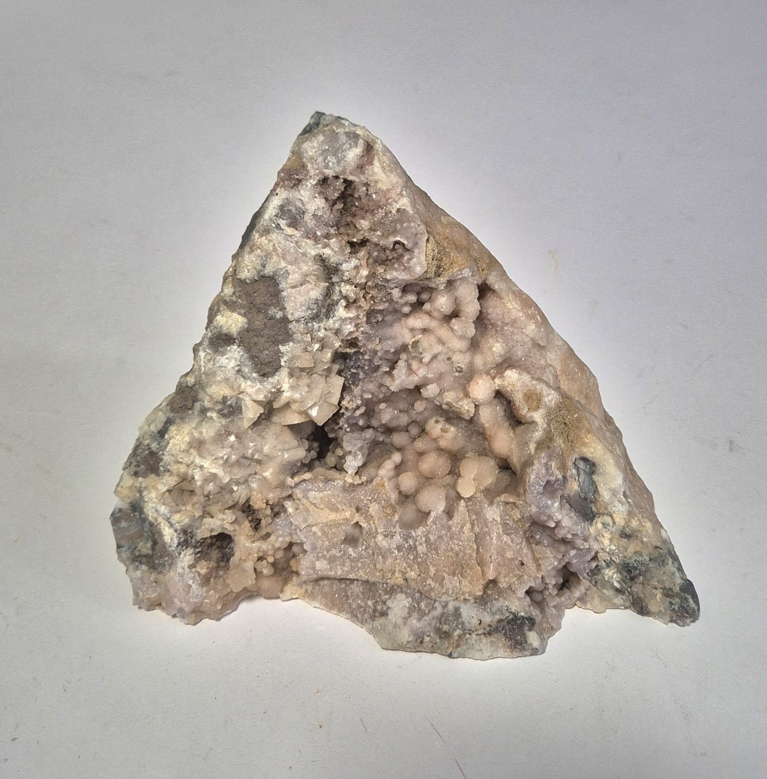 Peça Decorativa em Calcedônia Botrioidal Natural (1,455 kg) – Mineral Autêntico para Sala, Escritório e Ambientes Sofisticados - Doca Express