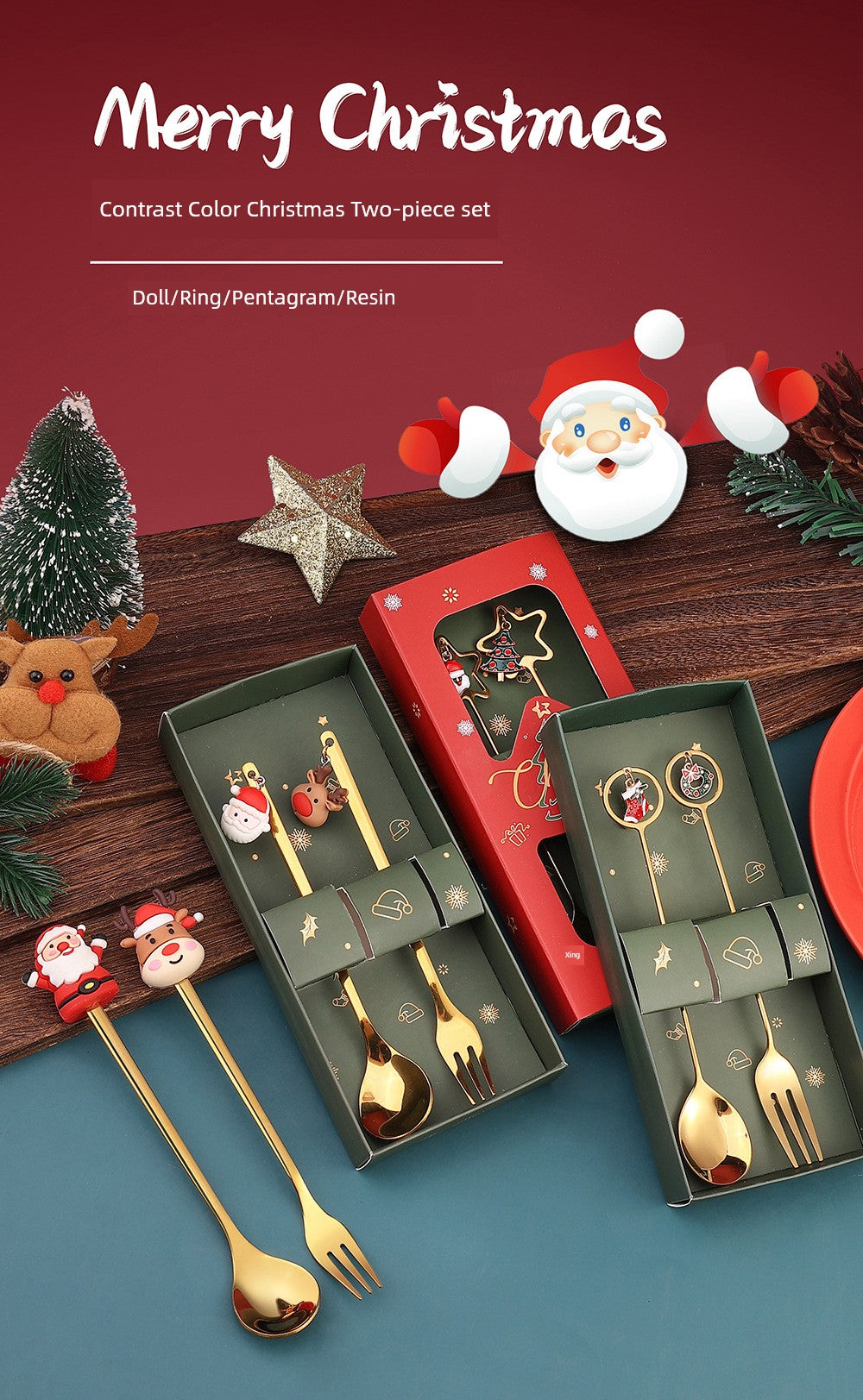 Christmas Kids Cartoon Dessert Doll Gift