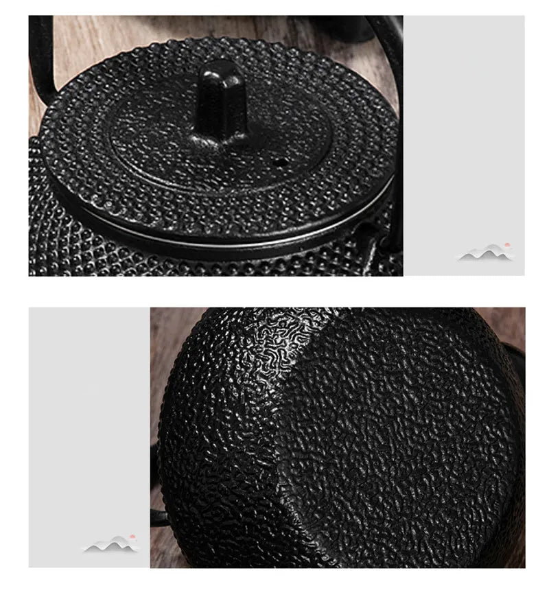 300ML  Tea Pot with Stainless Steel Infuser Cast Iron Teapot Tea Kettle for Boiling Water Oolong Tea