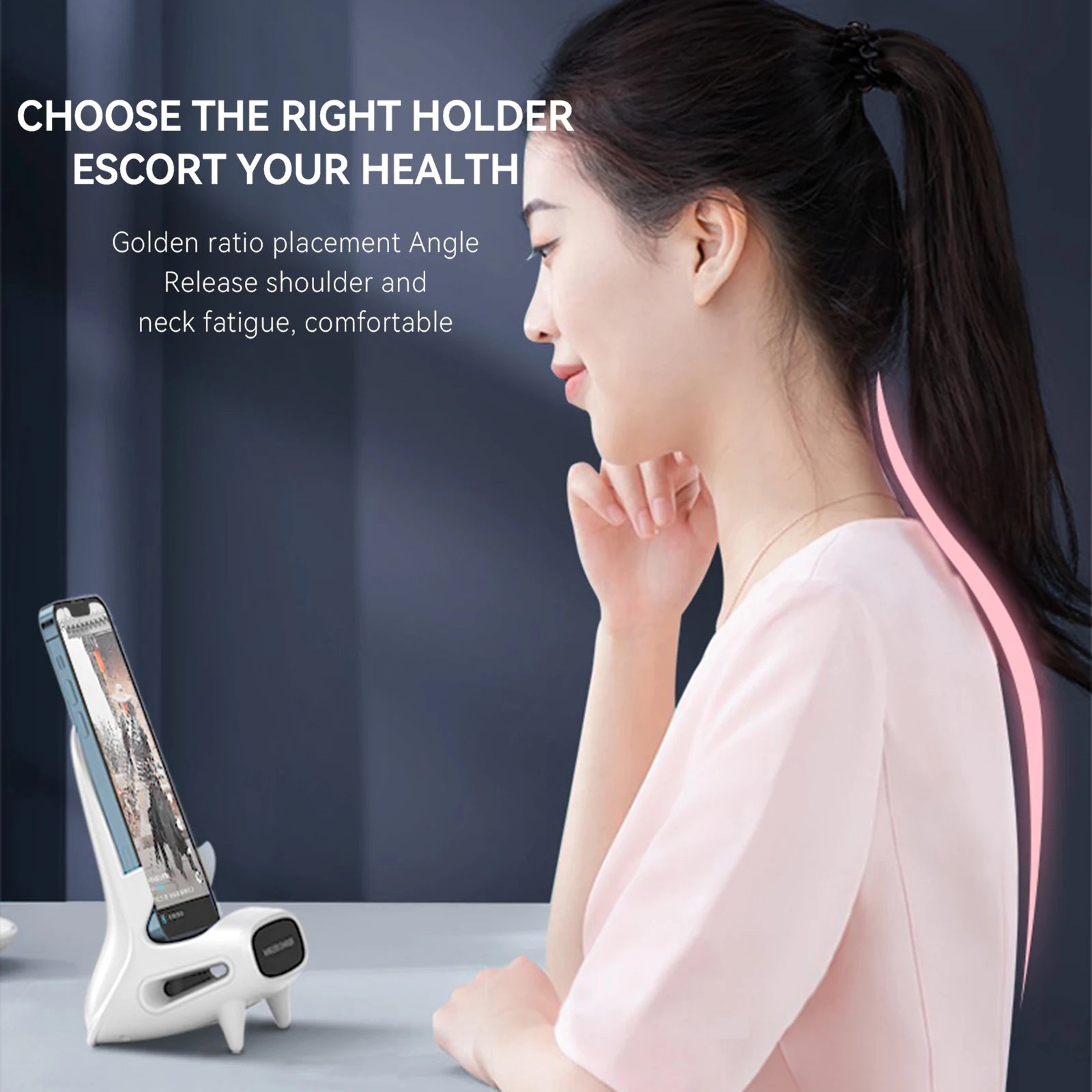 15W Wireless Review Phone Stand Support Mount Desktop Charger Stand Induction Fast Charge for iPhone Phone Holder
