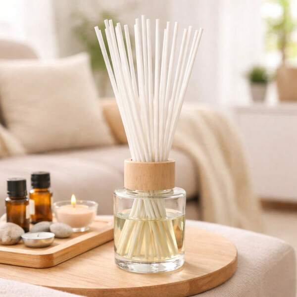 kits de 20  Varetas de Fibra de algodão  25 cm para Difusor Aromatizador de Ambientes - Doca Express 