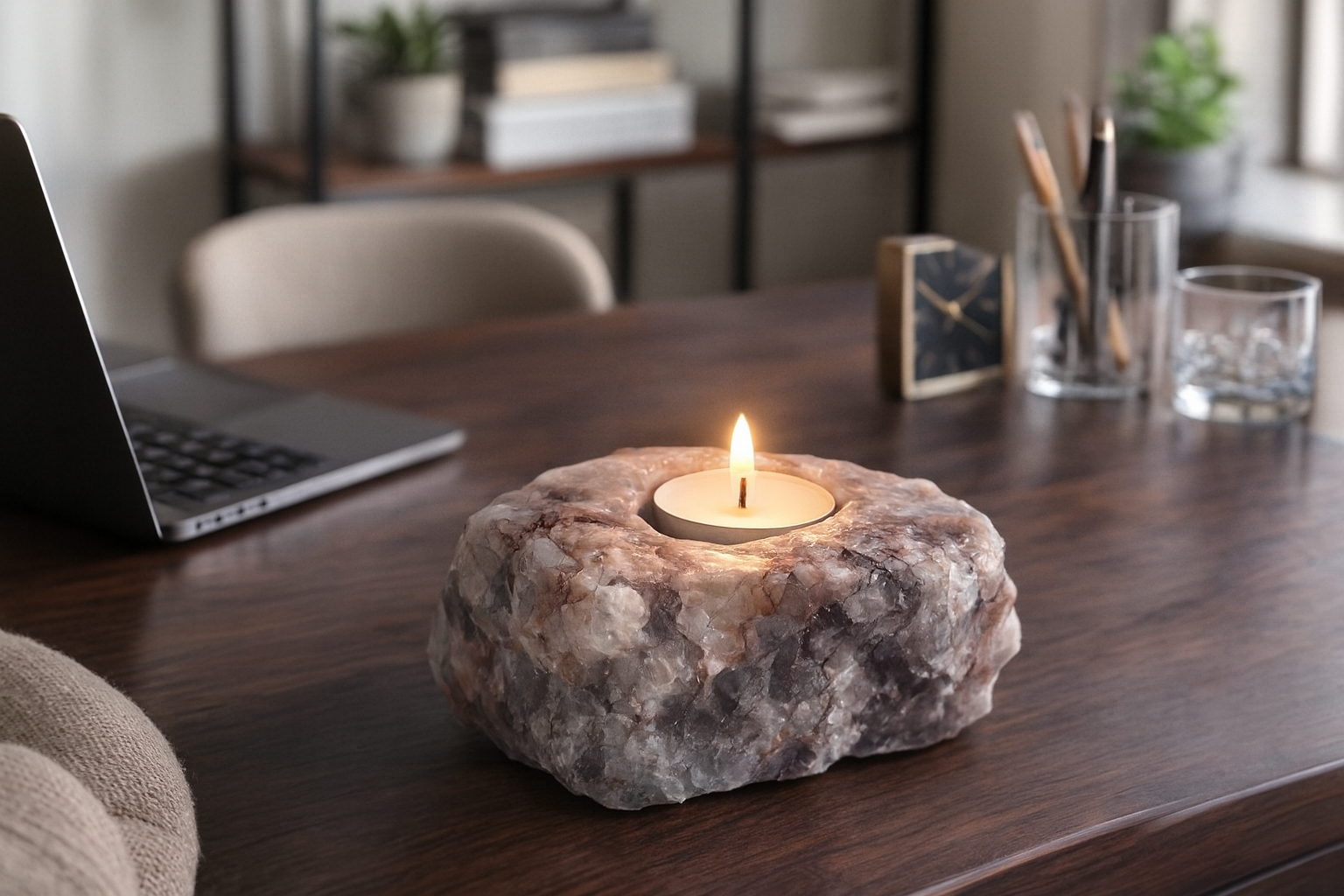 porta-velas-quartzo-hematoide-decoracao-escritorio